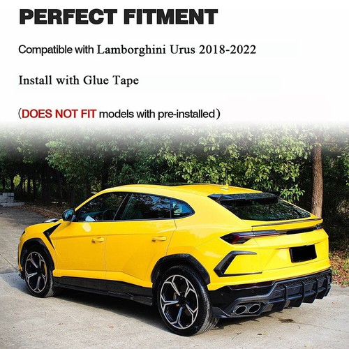 For Lamborghini Urus 2018-22 Dry Carbon Fiber Rear Bumper Splitters Canards Fins - Picture 3 of 12