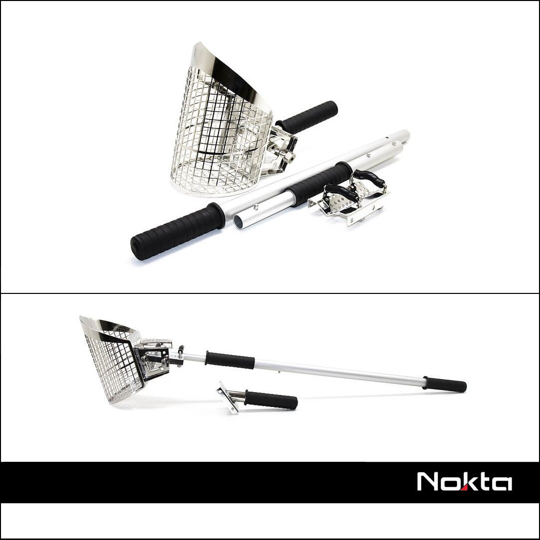 SAND SCOOP ACCIAIO PREMIUM 3 IN 1 NOKTA MAKRO PALA TRAFORATA METALLO SETACCIO SA