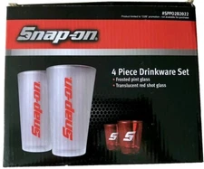 Snap On 4 Piece Drinkware Set