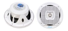 New Lanzar AQ6CXW Pair 400 Watts 6.5'' 2-Way Marine Speakers White Color Pair