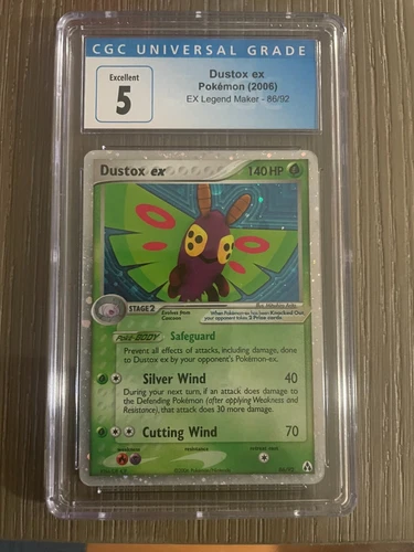 Dustox ex Pokemon (2006) EX Legend Maker #86/92 Holo CGC 5 EXE
