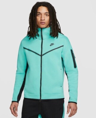 NWT Nike Tech Fleece Set - Zip Hoodie/Jogger -Washed Teal/Black
