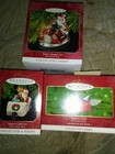 Lot Of 3 Hallmark Keepsake Ornaments Here Comes Santa Claus Series # 20 21 & 22  — photo 1