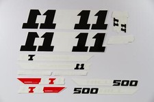 Fahrrad DEKOR Satz Aufkleber Rahmen frame Decal Sticker MC KENZIE schwarz weiss