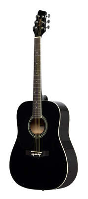 Stagg 4/4 Dreadnought Acoustic Guitar-Black