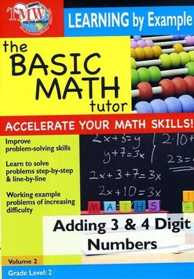 Basic Math Tutor Adding 3 & 4 Digit Numbers [New DVD] Alliance MOD