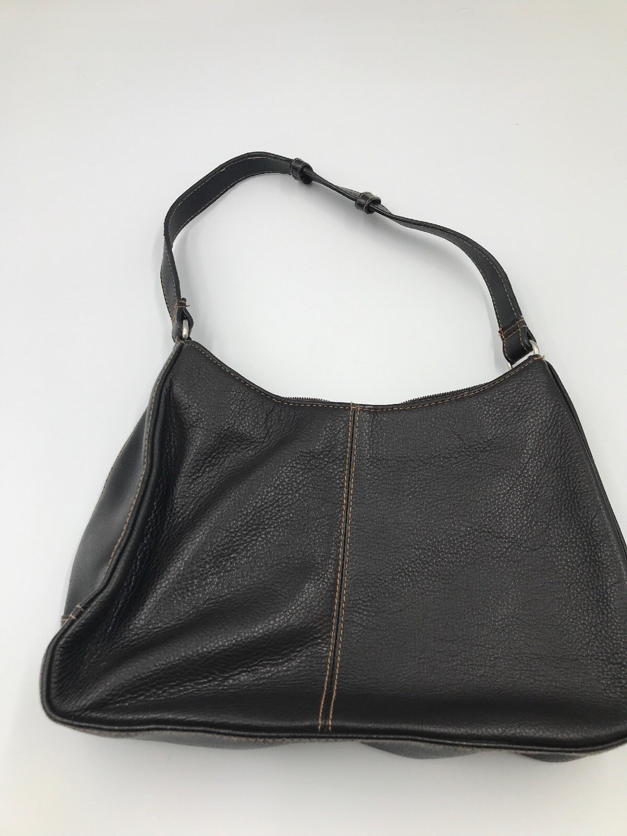 バッグ made in NYC brown leather hand bag New York & Company Brown Pebble Leather Purse Shoulder Bag