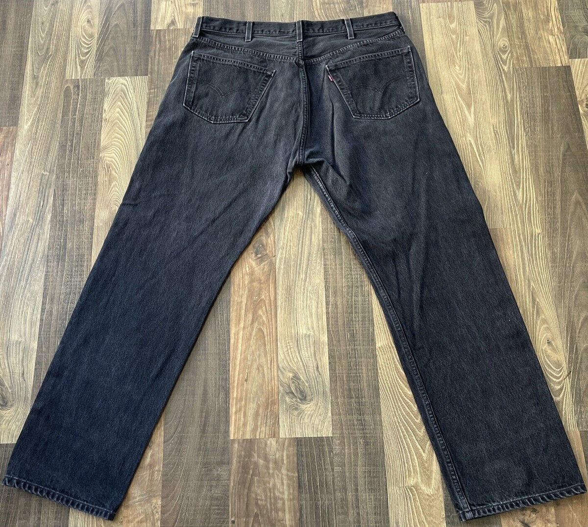 Vintage 90s Levi's 501 0660 Black Button Fly Jeans Actually