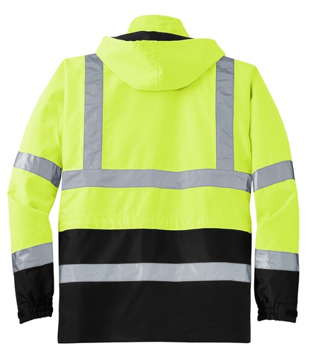 LARGE, Safety Parka Jacket, Waterproof, Yellow MENS Cornerstone CSJ24, lrage PPE - Picture 5 of 6