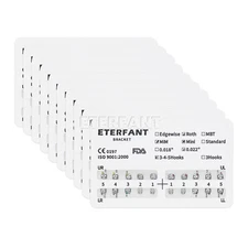 20PCs Dental Ortho Bracket Braces MIM Monoblock Metal Mini Roth 022 345Hook