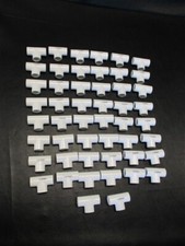 LASCO 1/2" TEE PVC PIPE FITTING 401-005BC SET OF 50 WHITE