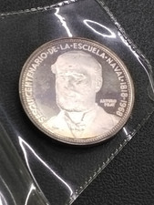 1968 Chile 5 Pesos 150 Anniversary Toned Proof w/ Case & Coa  KM#182