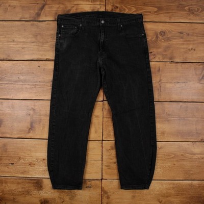 Levis 569 Jeans 36x30 Schwarz Relaxed Straight Red Tab Denim