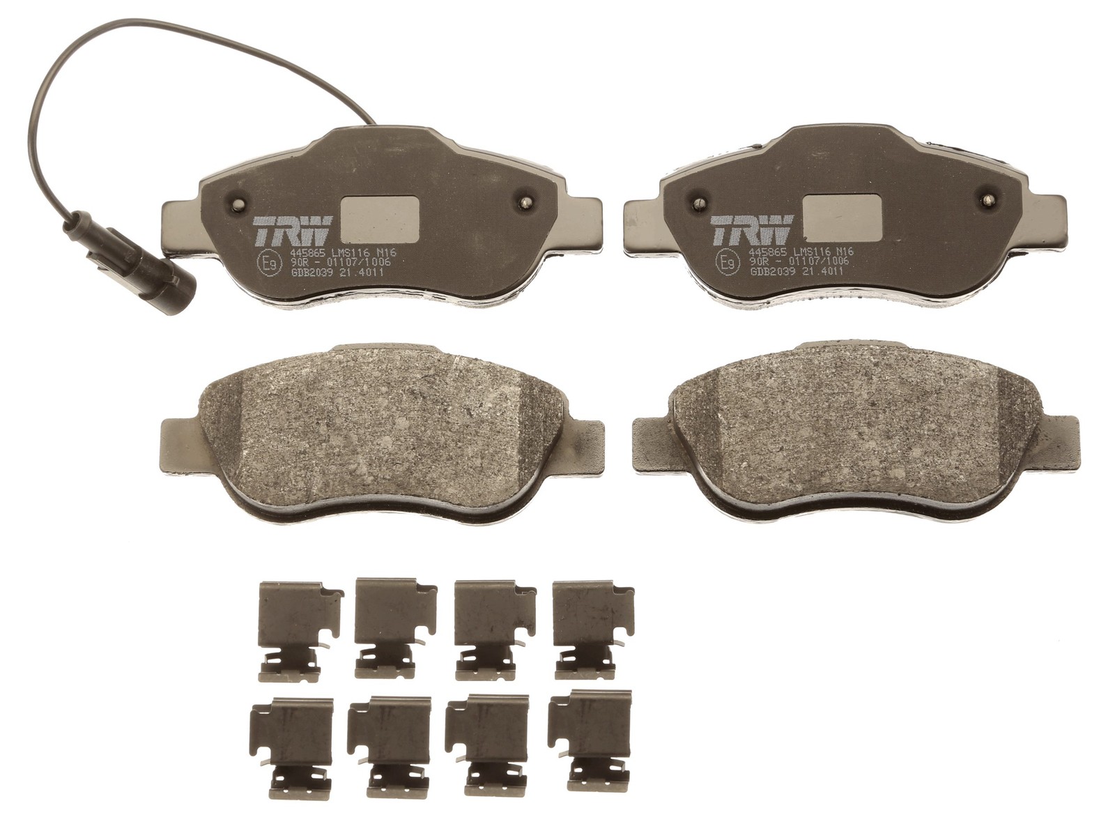 Plaquettes de frein TRW GDB2039 en composite haute performance pour disque