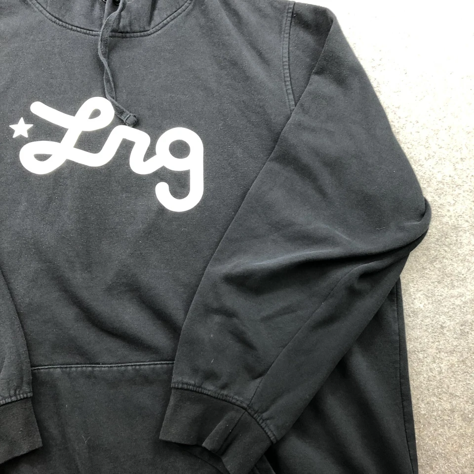 LRG Hoodie Mens 5XL Black Lifted Research Group Pullover Sweatshirt Streetwear - Image 3 of 4