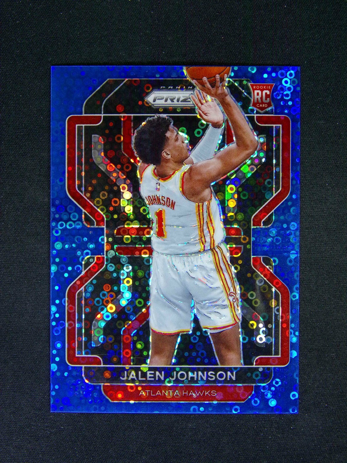 2021-22 Panini Prizm Jalen Johnson #305 RC Rookie Fast Break Blue /150