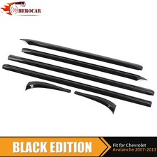 6pcs Black Window Bottom Sill Trim Strips For Chevy Silverado Suburban 2007-2013 6pcs Black Window Bottom Sill Trim Strips For Chevy Silverado Suburban 2007-2013