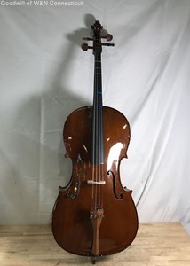 Cecilio CCO-300 Student Cello with Soft Carrier Case Brown Gloss Finish