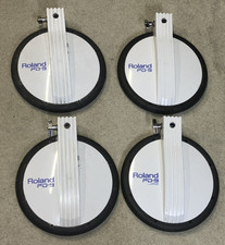 Roland 4 PD-9 Drums Electronic Drum Trigger Rubber Pad Set of 4 cables