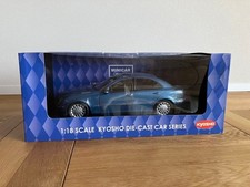Kyosho Mercedes E Class Sedan 1/18 Die Cast Car Blue Model Authentic