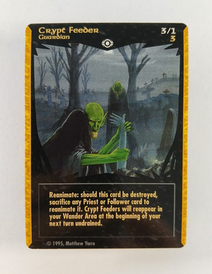 Crypt Feeder - Tempest of the Gods CCG card (1995) U, Matthew Yarro
