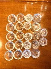 Gorgeous Collection of Lot of 22 Vintage Antique Glass Open Salt Dip Cellars