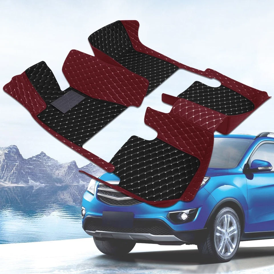 Car Floor Mats For ford five hundred 2005–2007 PU Leather Purple black beige Foto 3 de 4