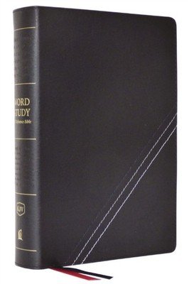 KJV WORD STUDY REFERENCE BIBLE BONDED LE by Thomas Nelson Hardback Self Help