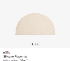 AEIOU Silicone Place Mat- Oat Speckle