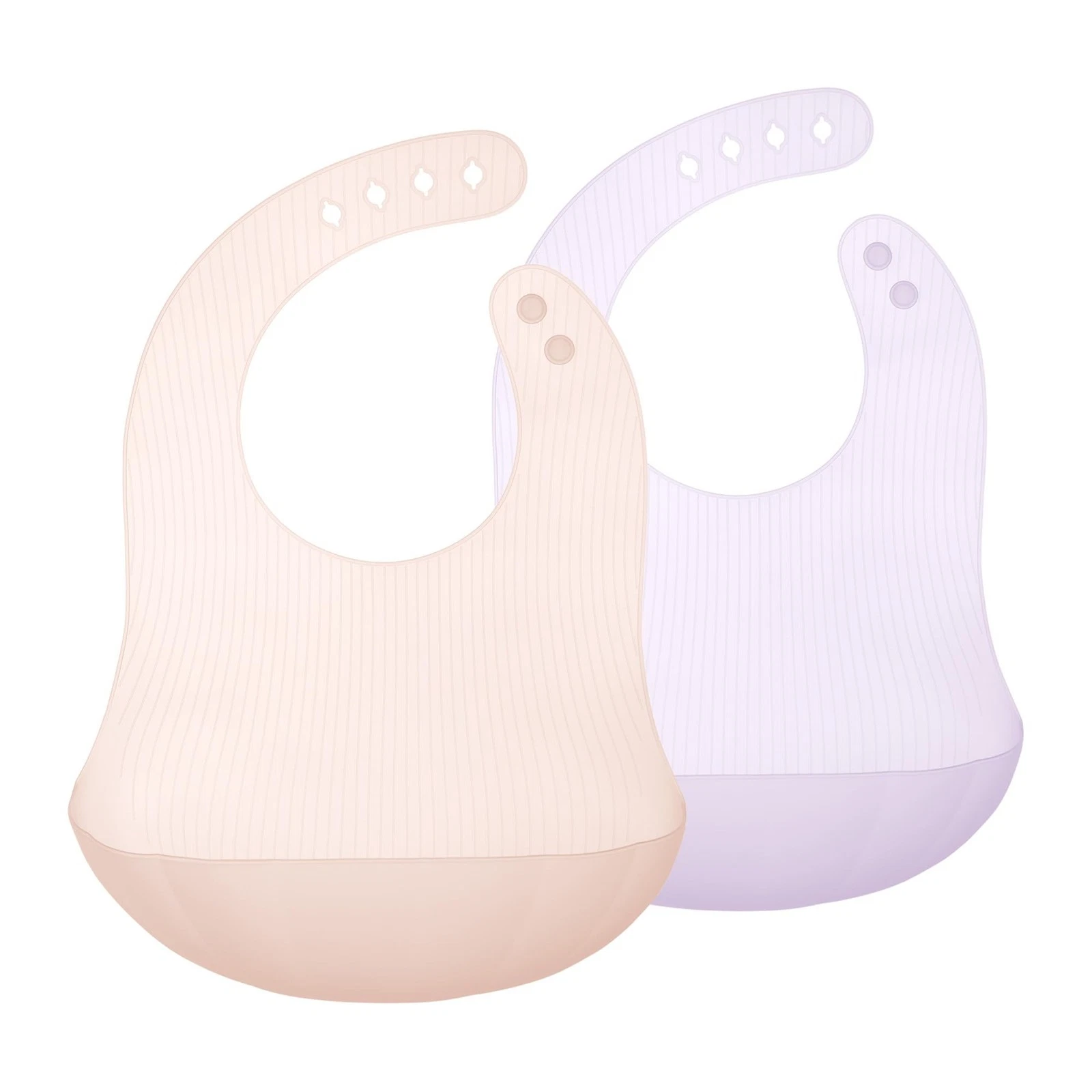 Fold N Go Silicone Baby Bib w Travel Case | Soft, Lightweight, Waterproof Bib...