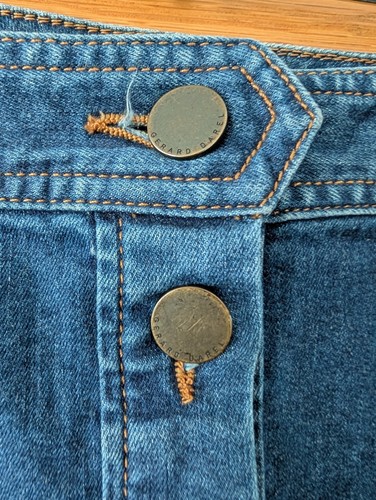 Gerard Darel Paris A Line Denim Skirt Size 46, UK 16? Classic design - Picture 2 of 5