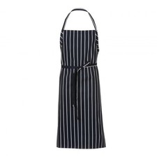 Chef Works A100NCS Navy Chalk Stripe English Chef Apron