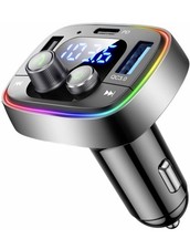 Audio Bluetooth Wireless FM Radio Transmitter Car Adapter USB Charger 5.4