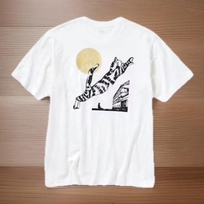 UNIQLO UT Graphic T-shirt Sake Collection Bijofu Cat New Japan XL