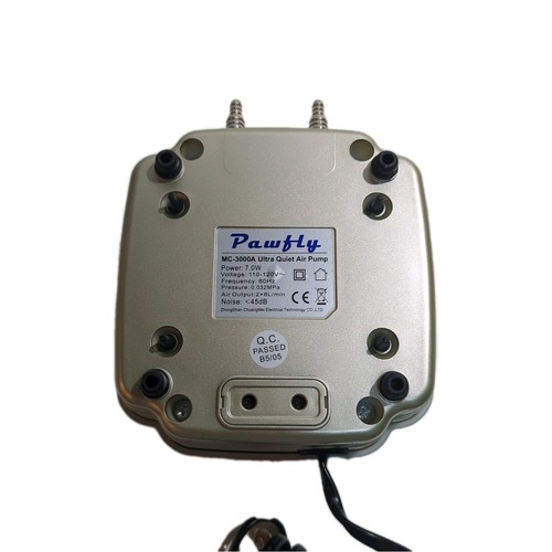 Pawfly 254 GPH Pompa Aria Acquario 4 Prese Regolabile Silenzioso Aeratore Ossigeno, LEGGI - Foto 7 di 10
