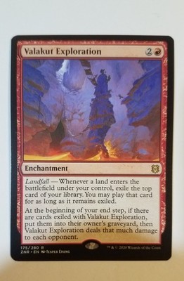 Valakut Exploration MTG ZNR 175 Rare NM Red Landfall Card Advantage Commander