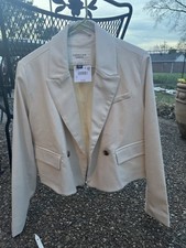 Coco Gauff X American Eagle Women  s Cream Blazer   Size Small, NEW WITH TAGS