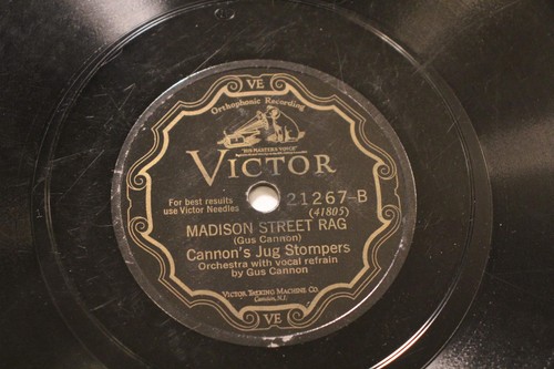 BLUES CANNON'S JUG STOMPERS Madison Street Rag / Minglewood Blues VICTOR 21267