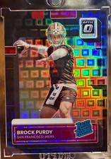 Brock Purdy 2022 Panini Donruss Optic Rated Rookie 17/25 Black Pandora Rookie