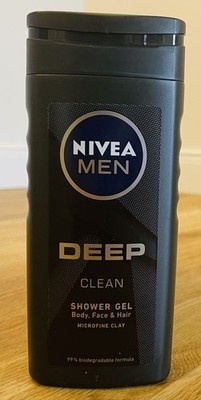 6x NIVEA MEN Deep Clean 3in1 Duschgel 250 ml 