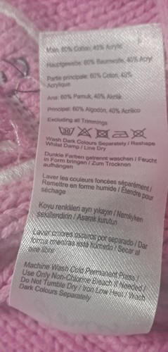 Joules Toddler Girl Pink/White Mice Cotton Blend Cardigan Sz 12-18 mos - Picture 16 of 16