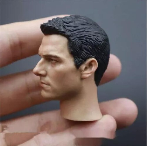 1:6 Male Head Sculpt Tom Cruise Calm Fit 12" Action Figure Body Model Toys - Picture 2 of 6