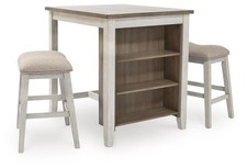 Signature Design by Ashley Casual Skempton Counter Height Dining Table and Bar