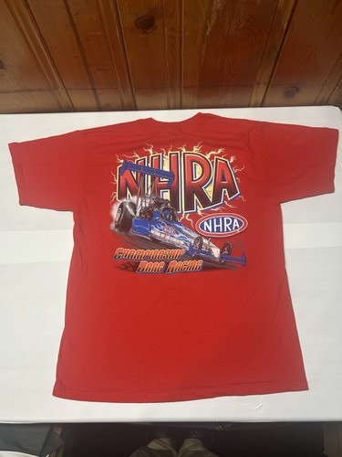 NHRA Championship Drag Racing Red Short Sleeve T-Shirt Men’s Size Large - Picture 3 of 7