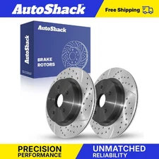 Rear Drilled Slotted Brake Rotors for Subaru Outback Legacy WRX Forester