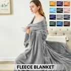 All Sizes Fleece Blanket Throw Versatile Reversible Blankets Premium Coverlet