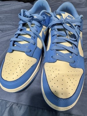 Nike Dunk Low University Blue UNC Size 10.5 USED