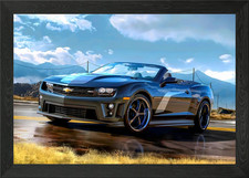 Chevrolet Camaro ZL1 Framed Wall Art Poster Canvas Print Picture
