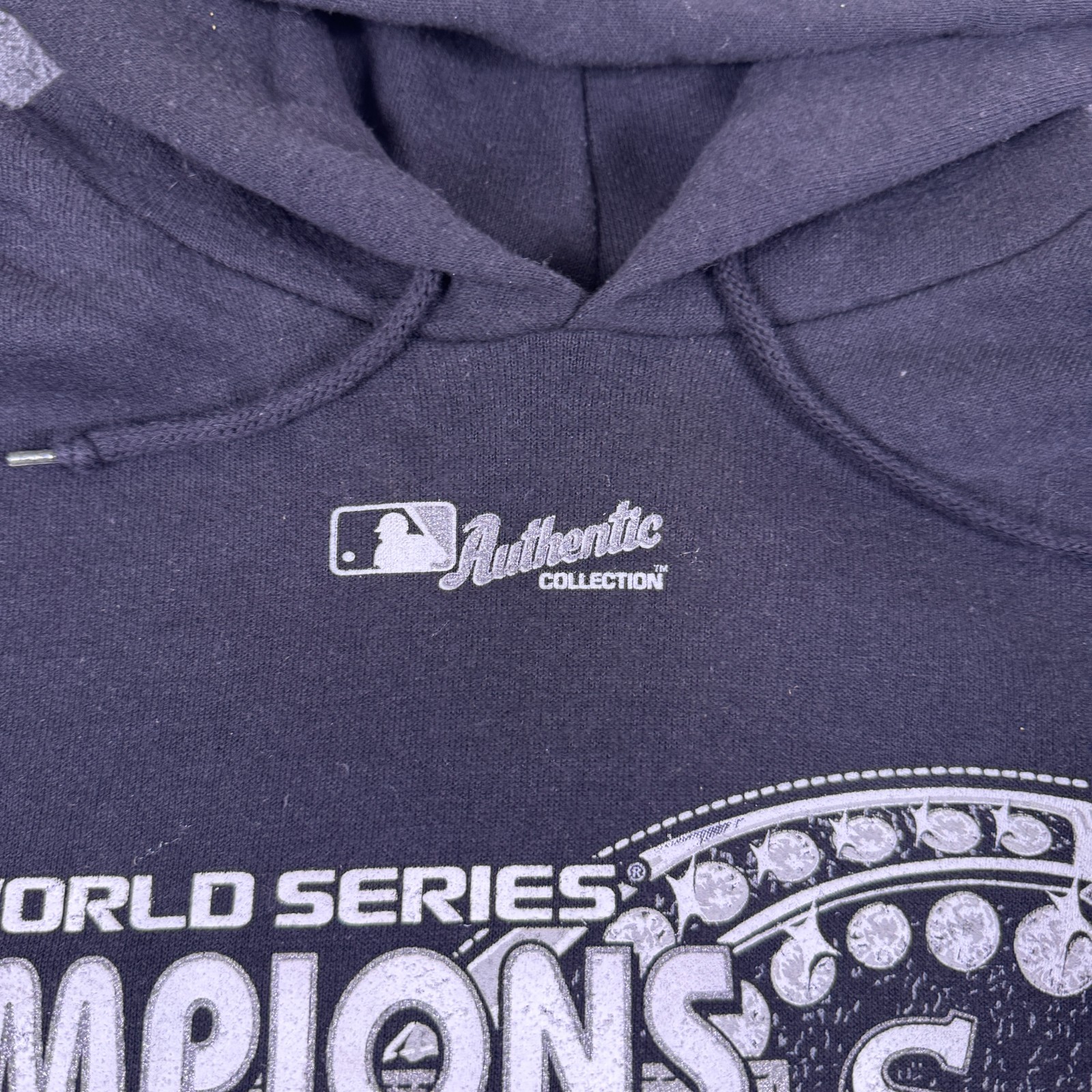 Chicago Mens Black White Sox World Series Champions Hoodie Sweatshirt Size M thumbnail 4