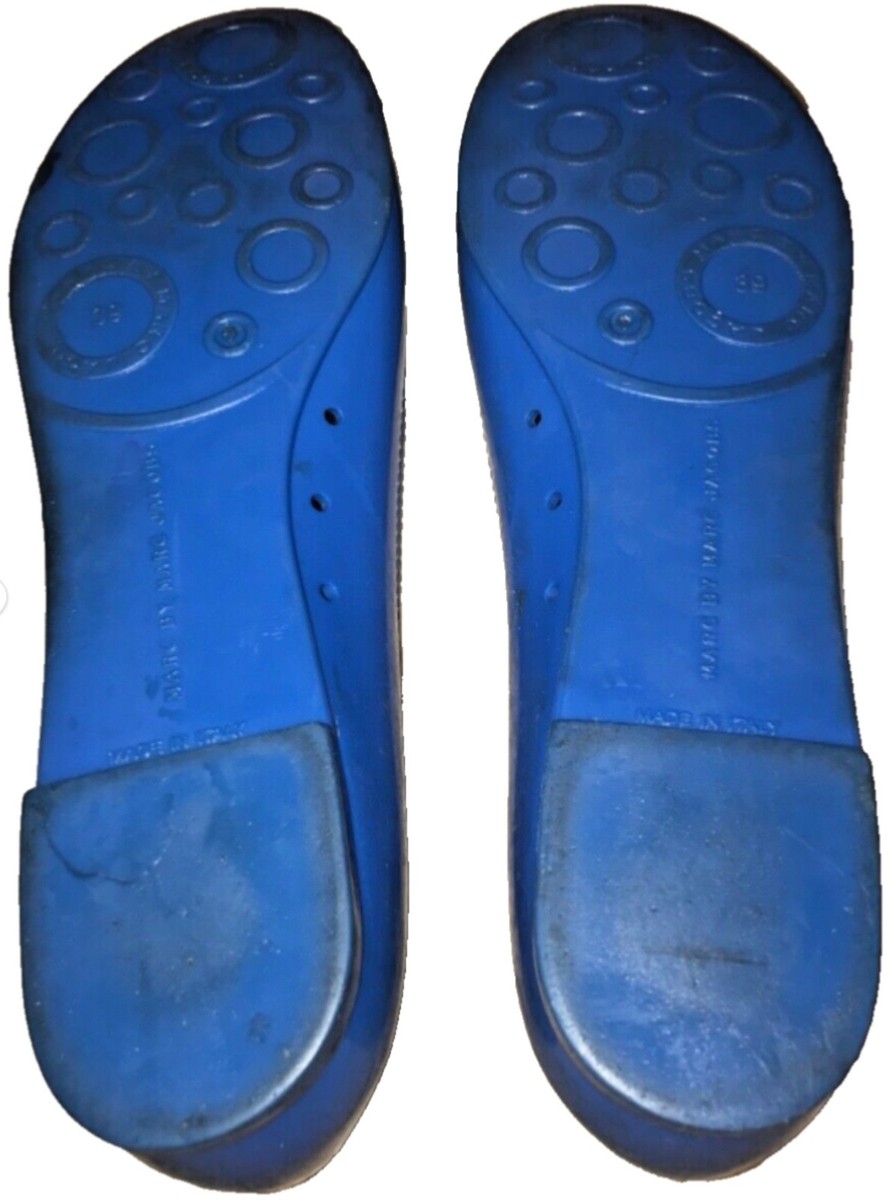 MARC by MARC JACOBS Blue Rubber Mouse Toe Flat Ballet Shoes SZ 39